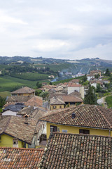 Langhe Hilly Region: viewpoint of  Serralunga d'Alba (Cuneo). Color image