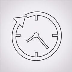 24 hour clock Icon