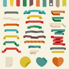 Flat design elements