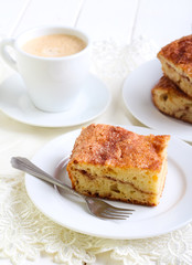 Cinnamon sour cream coffee cake