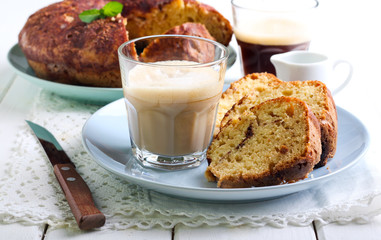 Slices of coffee cake