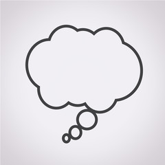 Comic speech bubble icon