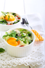 Tomato and egg bake