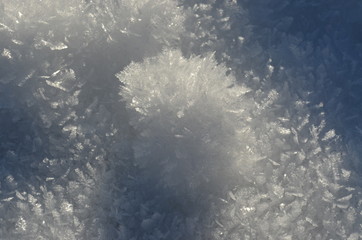 Fototapeta na wymiar cristaux de neiges