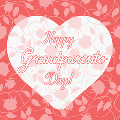 Vector illustration. Happy grandparents day.
