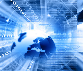 Obraz premium Global technology background
