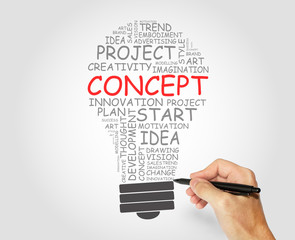 Concept words concept, Business, Art and Tech concept
