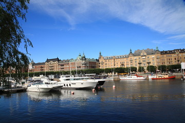 Fototapeta premium View of Strandvagen,Stockholm