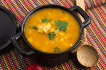 Chicken and corn soup