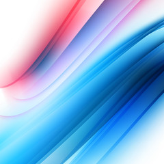 Abstract Vector Colorful Futuristic Wave Background. Blue and Red Colors