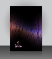 Stylish Vector brochure. Flyer design template