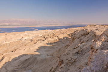 Fototapeta na wymiar summer landscape stone desert