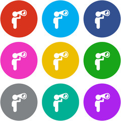 Flat Multicolor App Icon