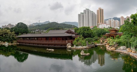 Fototapeta na wymiar Hong Kong Nan lian garden