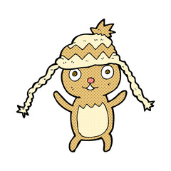 cartoon bear in hat