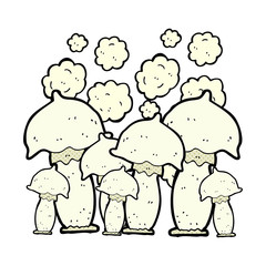 cartoon mushrooms