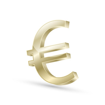 Euro currency gold symbol icon