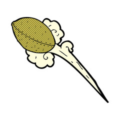 throwing football cartoon