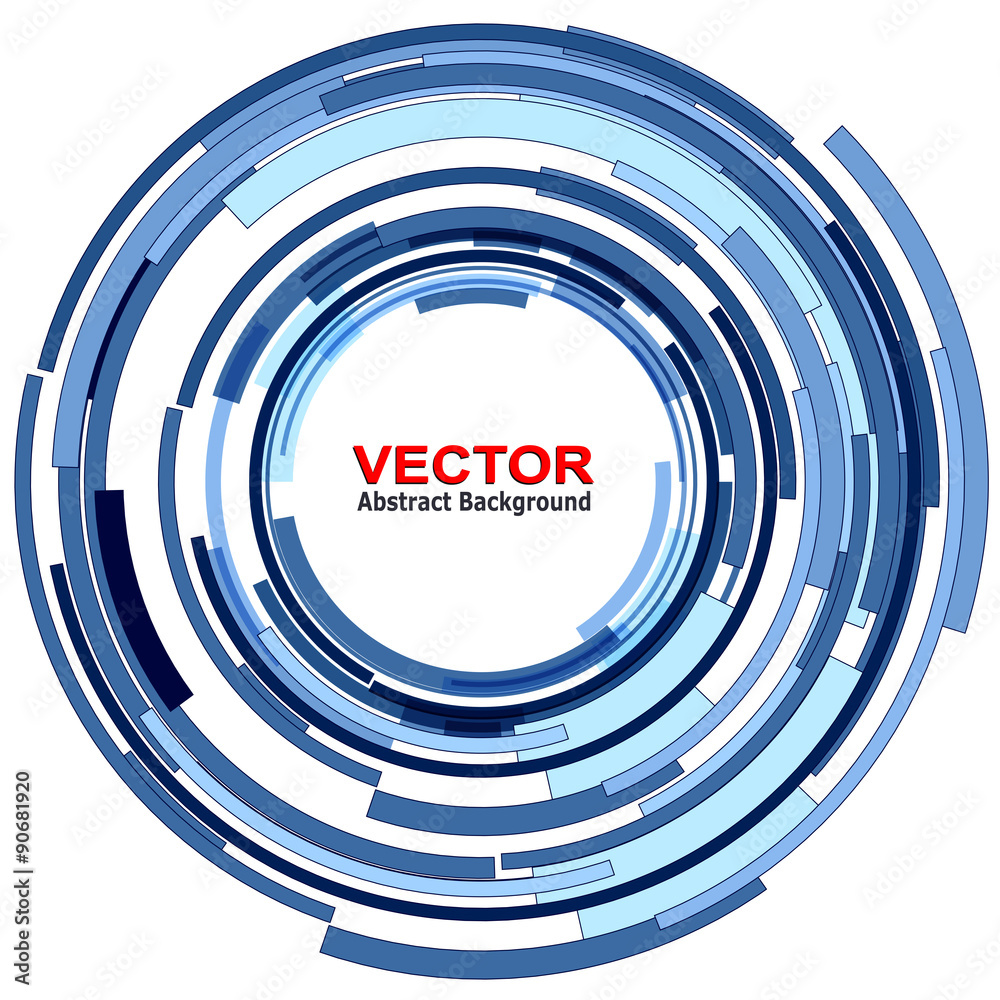 Poster Background with circular abstract lens design