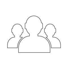 User icon , human business person design