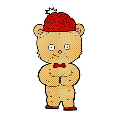 cartoon bear in hat