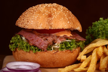 One big tasty burger