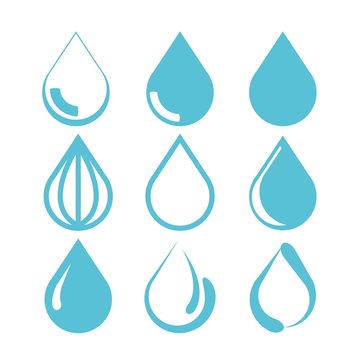 water drop icons