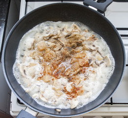 Risotto preparation