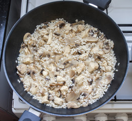 Risotto preparation