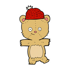 cartoon bear in hat