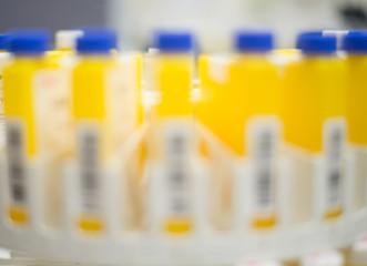 Blurred Chemical laboratory background. Laboratory concept.