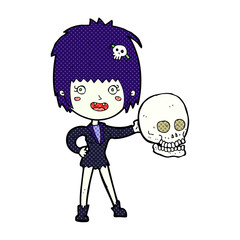 cartoon halloween vampire girl