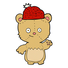 cartoon bear in hat