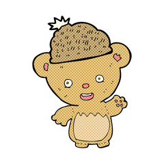 cartoon bear in hat
