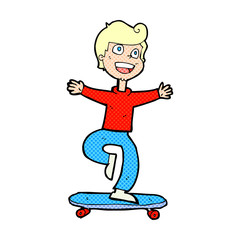 cartoon skater boy