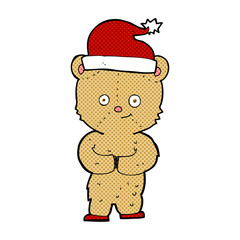 cartoon christmas teddy bear