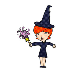 cartoon halloween witch