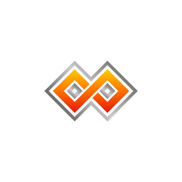 square infinity geometry logo