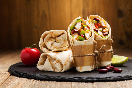 Burritos Wraps With Chicken