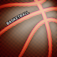 Basketball ball background, vector