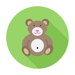 Bear toy icon.