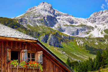 Fototapeta premium Mosermandl in austrian alps
