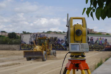 Surveying total station