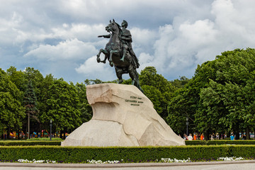 Fototapeta premium bronze horseman