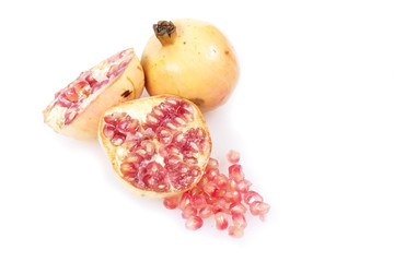 pomegranate in white background