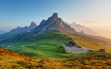 Afwasbaar Fotobehang Dolomieten Dolomieten landschap