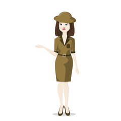 woman tour guide