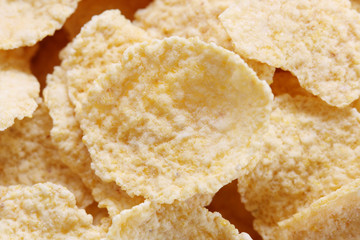 close-up background corn flakes, texture, pattern
