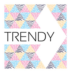 trendy geometric print