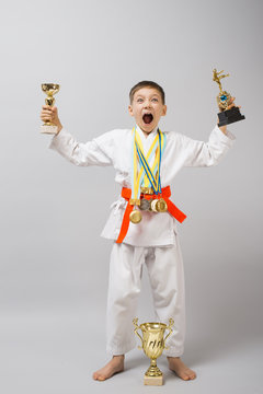 Champion, winner, karate, 1st place